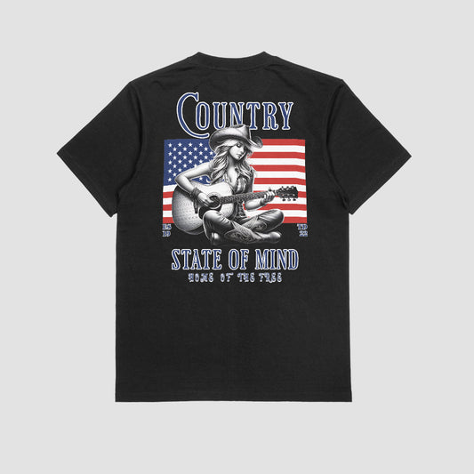 Country State Of Mind T-Shirt, Built For Comfort, Relax Style, Everyday Wear